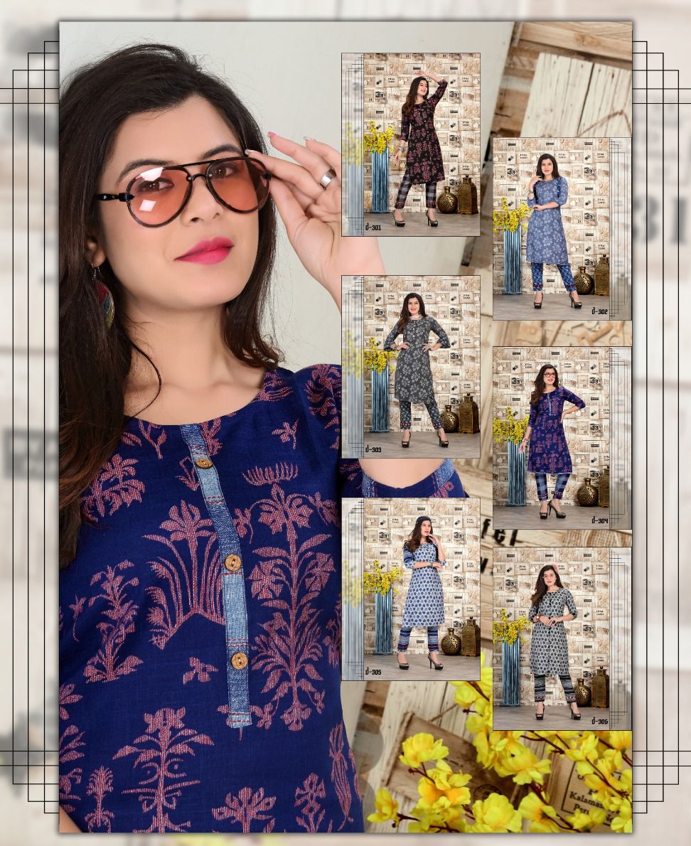 Goodness 2 Ethnic Wear Printed Kurti With Bottom Latest Collection